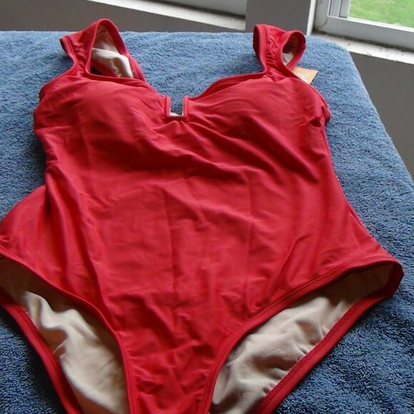 Kona Sol Women's One Piece Swimsuit Tummy Control U-Wire Low Back S,M,L,XL - Picture 7 of 16